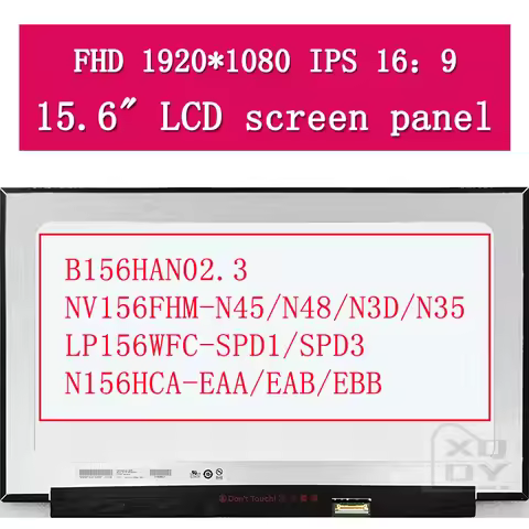 15.6" Slim LED matrix B156HAN02.3 LP156WF9-SPC1 NV156FHM-N3D/N45/N48/N35 N156HCA-EAA/EAB/EBB laptop 