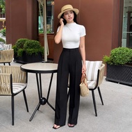 28CM WIDE STRAIGHT-TUBE TROUSERS IN THICK FABRIC, FLOORABLE, EASY TO MATCH