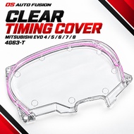 [Ready Stock] Clear Timing Belt Cover | Mitsubishi Lancer Evo 4 5 6 7 8 | 4G63-T | 1 Pc