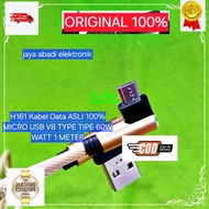 HP X181 FAST CHARGING 100% ORIGINAL MICRO USB V8 TYPE 60W WATT 1 METER L CABLE THICK STRONG FIBER MA