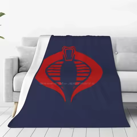 Gi Joe Logo Soft Warm Light Thin Blanket Gijoes Gi Joes G I Joe 80S Toys Arah Commander Destro Snake