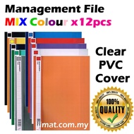 (12pcs/pack) East-File 1807 PVC Management File A4 / Clear PVC Cover / Fastener Presentation Meeting