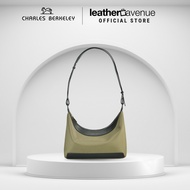 Charles Berkeley CELESTINE Genuine Leather Hobo Shoulder Bag Crossbody Bag Zipper Closure (WF-24071)