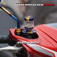 BOCAHRACING -Tutup Minyak Rem Twotone Variasi Motor Beat Karbu Beat Fi / Vario 110 / Vario 125-150 Led / Scoopy Supra Blade Revo