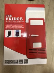 usb迷你小冰箱 USB Mini Fridge Electric Beverage Drink Cans Cooler Warmer Refrigerator with LED Light for 