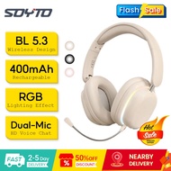 SOYTO SY-T3 Bluetooth Headphones Wired & Wireless Dual Mode 360° ACS Surround Sound Dual-Mic System