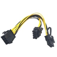 VGA PCIe Splitter Cable 8 Pin to 2x 8 Pin 6+2 GPU Power Supply