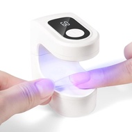 SAVILAND Essentials Mini UV Nail Lamp: 10S Rechargable Flash Cure Lamp U V Light for Gel Polish Nail