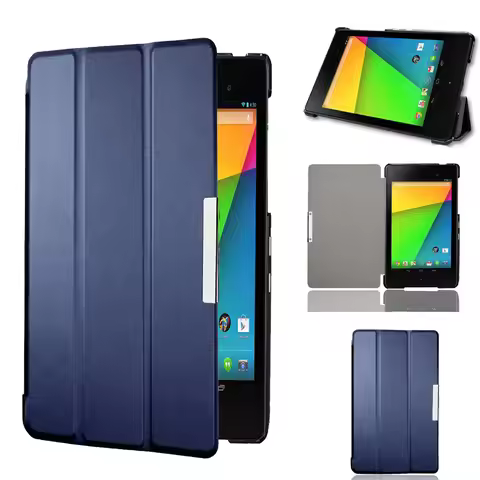 Ultra Slim Leather Case For Google Nexus 7 2nd 2013 FHD with Auto Sleep Flip Folio Cover for K009 NE