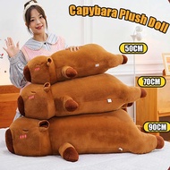 【50-90CM】Capybara Plush Doll Capybara Long Sleeping Pillow Kawaii Plushie Doll Kids Birthday Gift