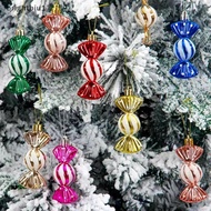 [Bgu] 6pcs/box Christmas Candy Pendant Xmas Tree Hanging Ornaments Christmas Decorations For Home 20