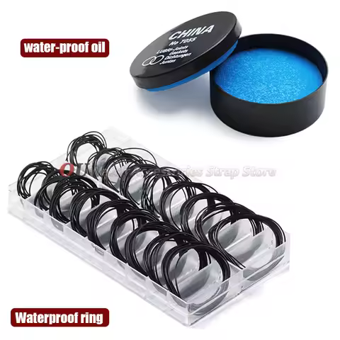 For Watchmaker 200Pcs Watch Back Waterproof Case Rubber O-Ring Gasket Repair Tools Thickness 0.5Mm/0