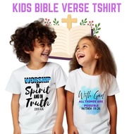 KIDS BIBLE VERSE TSHIRT/KIDS TSHIRT/FIT TO 1-12 YEARS OLD