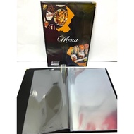 K2 PVC A4 Menu Holder With 8pcs Refill &Gold Corner