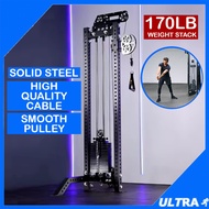 Single Stack Crossover Cable Pulley Machine M10 High Lat pulldown Low Row Functional Trainer Bicep T