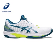 ASICS Men SOLUTION SPEED FF 2 Tennis Shoes in White/Restful Teal