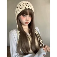 Handmade Crochet Flower Hat Women Hat Flow Hat Ventilated Adjustable Summer Bucket Hat Beach Hat Out