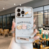Blue Background Good Luck Suitable for Apple 15 Phone Case 14/13/12 All-Inclusive iPhone11/xs/x Soft