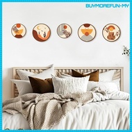 [BuymorefunMY] 5 Pieces Boho Wall Decor Art Crafts Wall Hanging Decoration Ornaments for Home Hallwa