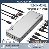 WAVLINK Thunderbolt 4 Docking Station 98W PD Single 8K or Dual 4K Display for M1/M2 Thunderbolt 4/3 