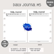Planner Book Refill Binder Paper Daily Journal Simple Minimalist M5