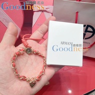 Every Day~Domestic Counter Pink Chain Bracelet Love Braided Pendant Lanyard Metal