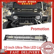 10 Inch Car 26LED Work LED Light Bar Brightness Sport Flood Offroad Boat Lamp  DC 12V 24V  IP67 COB LED Combo Spot Offroad For Car Bus Truck Boat Spot Flood Combo ATV Waterproof Accessories 6000K 78W