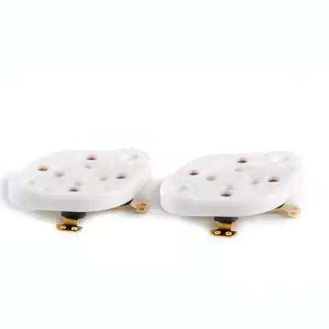 5pcs Gold Plate 4pin U4A Base Tube Ceramic Socket 300B 572B 811A for Tube Amp Audio GZC4-1-G