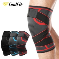 【cw】 CoolFit 1PCS Dual-use Pressurized Knee Pads Strap Removable Knee Brace Support Crossfit Fitness Running Sports Knee Protector