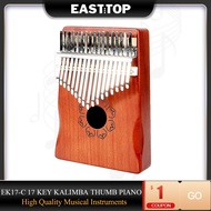 【YF】 EASTTOP  EK17-C 17 Kalimba Thumb Mahogany Musical Instrument With Accessory Instructions Tuning