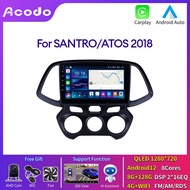 Acodo For Hyundai santro/atos 2018 4G Ram 64G Rom Android 12.0 8+128G Car Radio 10 Inch Touch Screen Multimedia Player Navigation GPS 2 din