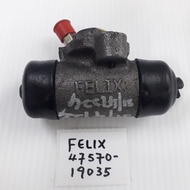 (FELIX 47570-19035) (11/16") (Rear Left) Wheel Cylinder Brake Pump Toyota Corolla AE80 EE80 AE82 EE9