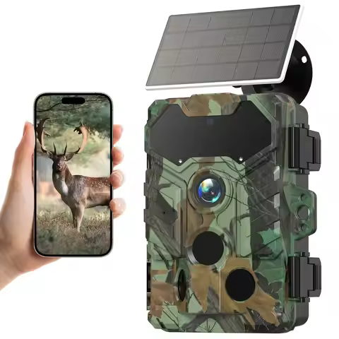 4G hunting camera waterproof 8K high-definition pixel hunting camera solar power low power consumpti
