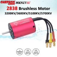 SURPASS HOBBY 2838 3200KV 3600KV 5100KV 5700KV Waterproof Brushless Motor For 1/16 RC Buggy Off-road