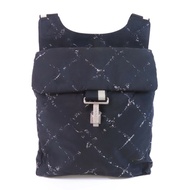 CHANEL 尼龍Travel Line Backpack銀扣背包