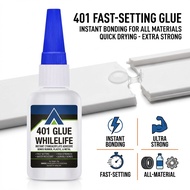 WHITELIFE 40120g     WHITE LIFE 401 Gam 20g Gam Akrilik Cyanoacrylate Segera Tetapan Cepat Kekuatan 