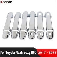 Door Handle Cover Trim For Toyota Noah Voxy R80 2017 2018 Chrome Car Accessories