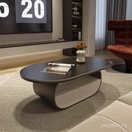 Oval Small Apartment Art Board Luxury Rock Light Medium Coffee Table Antique Simple Extreme Feeling 
