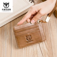Men Multi-Card Slot Genuine Leather Card Holder First Layer Cowhide Business Bank Credit 456 Shipped