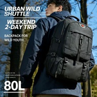 50L/60L/80L Travel Backpack Expandable Waterproof Hiking Bag with Shoe Compartment 17 Inch Laptop Ba