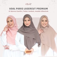 Promo!! Voal Paris Lasercut Premium / Hijab Segi Empat / Krudung