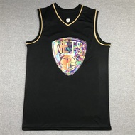 Embroidered Basketball Uniform NET No. 7 DURANT Diamond Edition Black Gold DURANT NET BASKETBALLJERS