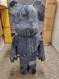 <罕有 絕版> FDMTL 第一代牛仔布 拼布 Bearbrick 1000% 日本限定 not Clot Nike Levis Bape Kaws 100% 200% 400% 500% Be@rb