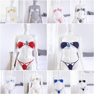 Bikini Set Transparent Two-piece Bra + G String Set L309