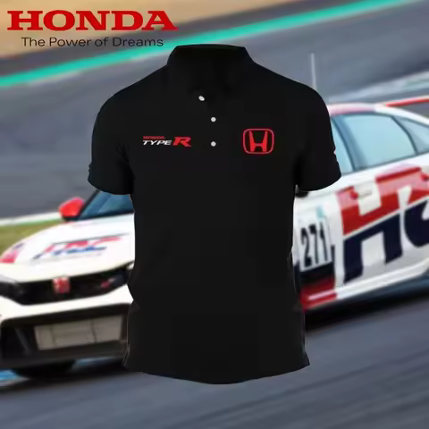 Camiseta Polo Sulam Honda tipo R VTEC Turbo Civic Integra RS K20A Baju Lelaki Motorsport camiseta de