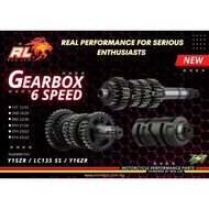 RED LEO GEAR BOX RACING 6 SPEED FOR Y15zr , Y16zr &amp; LC5s ESR MOTOR CL LEE PERFORMANCE GEARBOX 6 GEAR Y15 Y16 LC135 5S