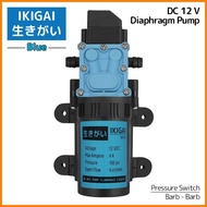 DIAPHRAGM PUMP IKIGAI BLUE , DC 12 V, 48 WATT, 100 PSI PRESSURE SWITCH