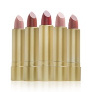 Beauty Concepts Radiant Lips: 5PC Matte Gold Lipstick Collection with Glamorous Glitter Accents, Emb
