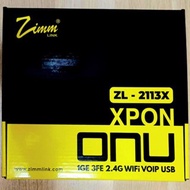 ZIMMLINK XPON ONU ZL-2113X Support EPON GPON ONT 1GE 3FE 2.4G Wifi VOIP USB