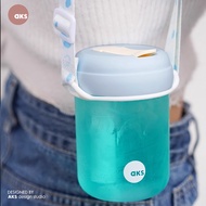 AKS Silicone Water Bottle Shoulder Strap, Cute AdjustableCup Holder Sling, Portable Outdoor Hiking C